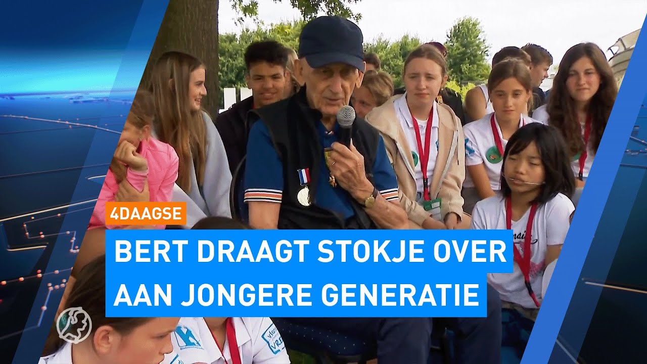 Recordloper Bert van der Lans inspireert jeugd voor 4Daagse | Hart van Nederland