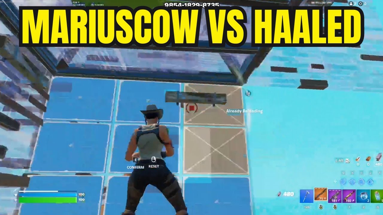 MariusCOW VS Haaled 1v1 INSANE Buildfights