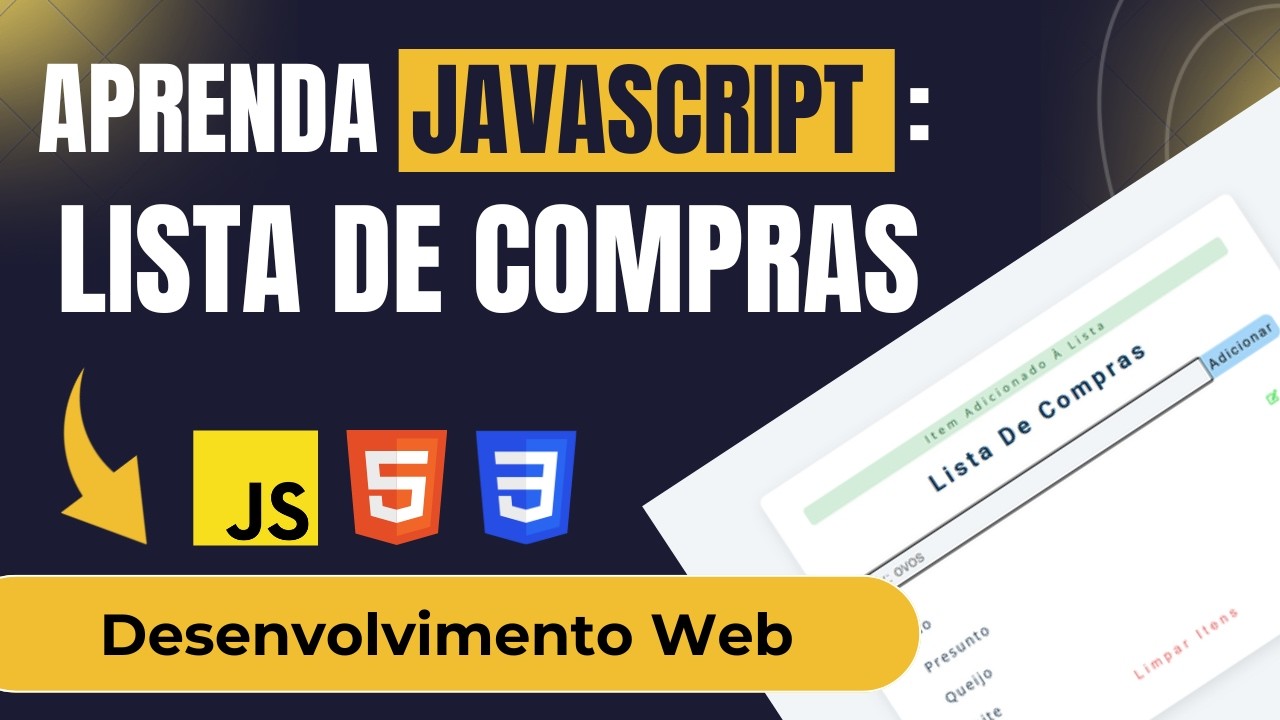 Projeto JavaScript: Lista de Compras (Desenvolvimento Web com JavaScript, HTML, e CSS)