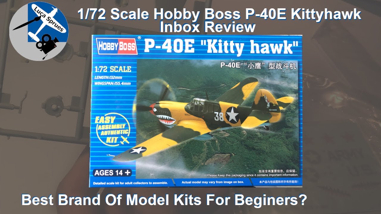 The Best Brand of Kit's For Beginners? Hobby Boss 1/72 Scale P-40 Kittyhawk Inbox Review