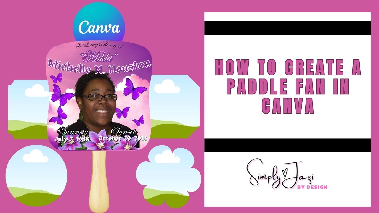 Memorial Fan Tutorial in Canva