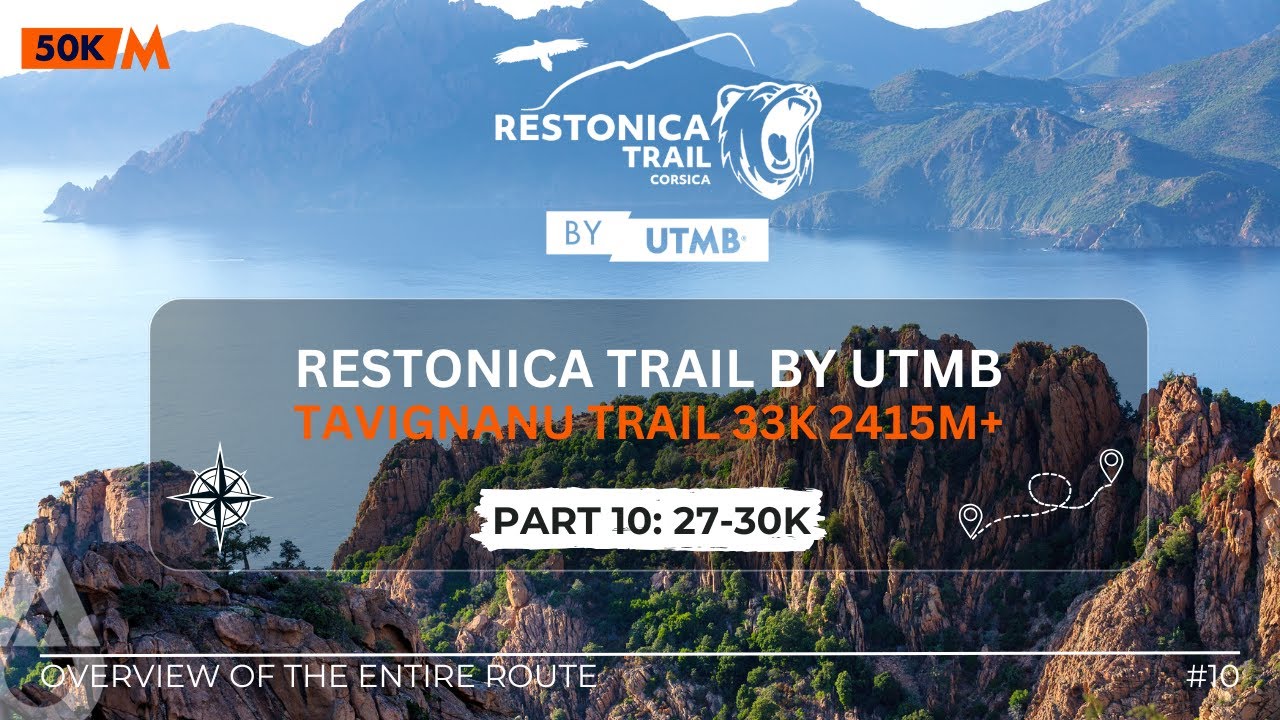 PART 10 (27-30K) - Restonica Trail by UTMB, Tavignanu 33K 2415M+, overview of the entire route.