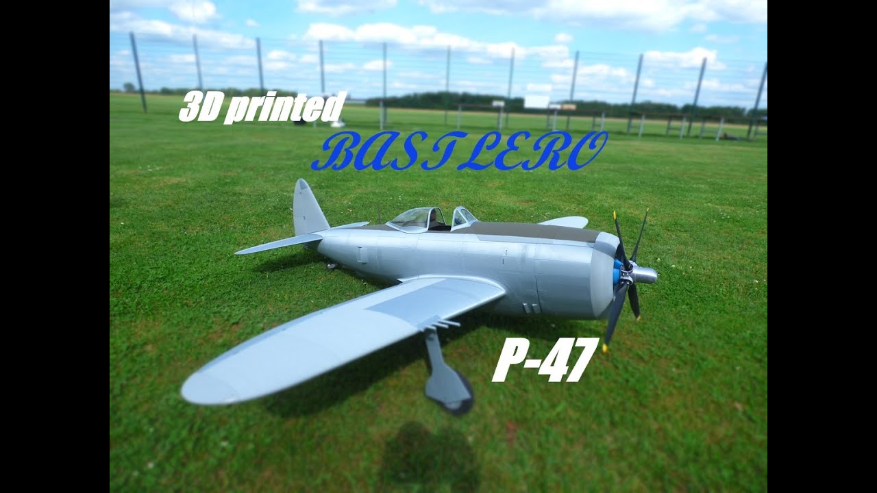 3D printed Bastlero P-47 Thunderbolt