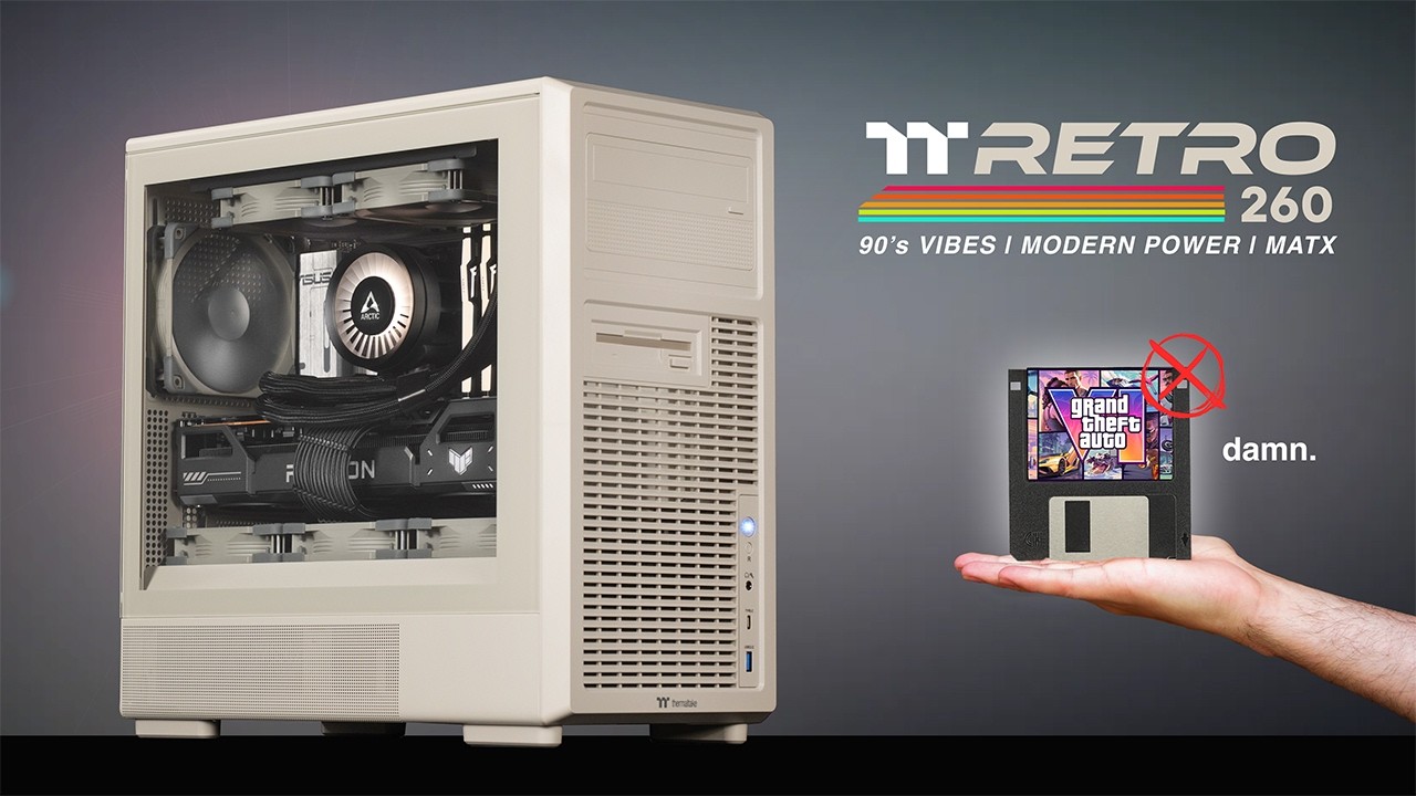 Я собрал уникальный Micro ATX ПК... | Сборка игрового ПК Thermaltake Retro 260
