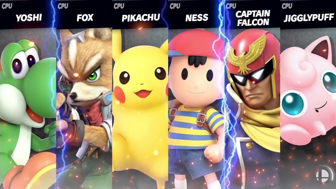 SSBU - Radical 90s - Round 1 - Pool A - Yoshi v Fox v Pikachu v Ness v Captain Falcon v Jigglypuff