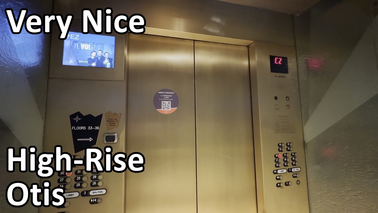 Very Nice 2001 Otis Traction Elevators at Sky Tower (High Rise) - Mohegan Sun - Uncasville, CT