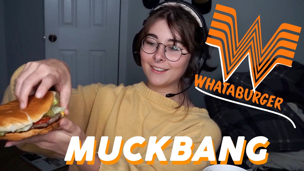 Whataburger Mukbang | My first time trying Whataburger