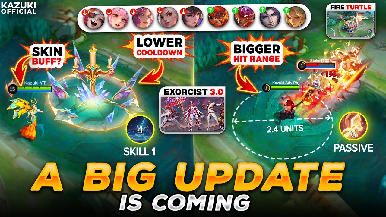 BIG UPDATE: New Fire Turtle, Concealing Mist & Exorcist 3.0 New Skins (ADVANCE SERVER)