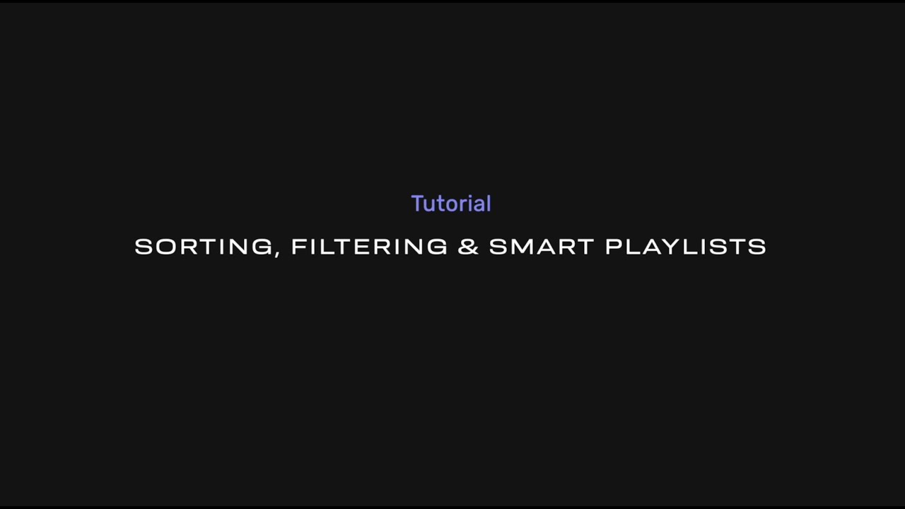How To Sort, Use Filters & Create Smart Playlists in Audirvāna