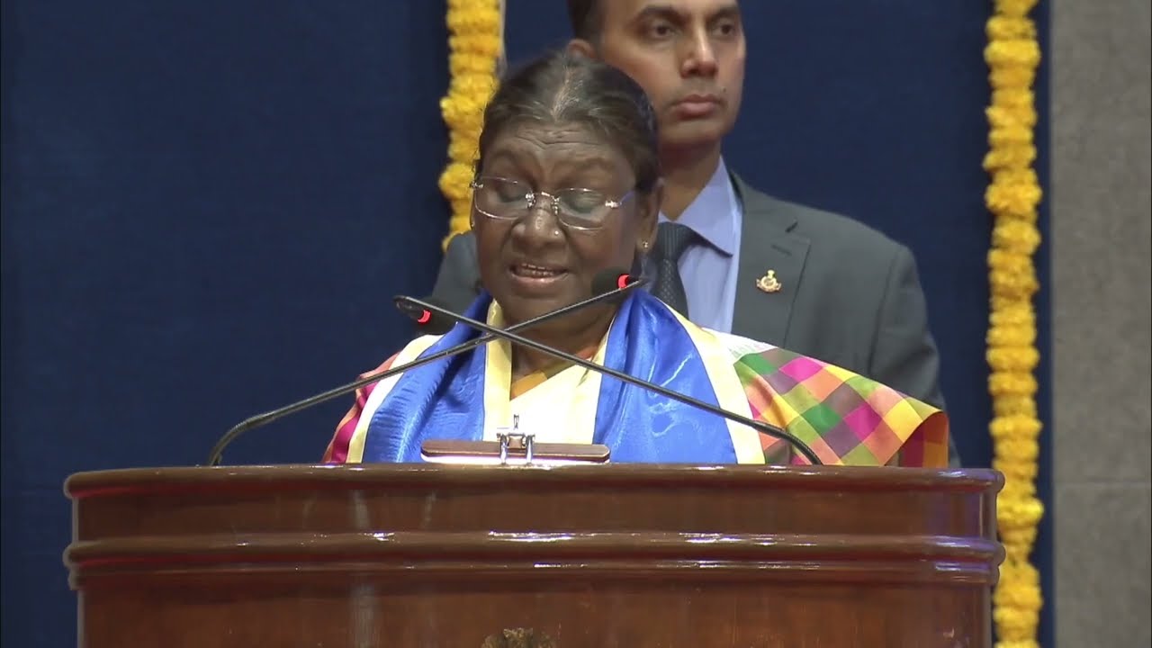 President Droupadi Murmu addresses the convocation of Goa University