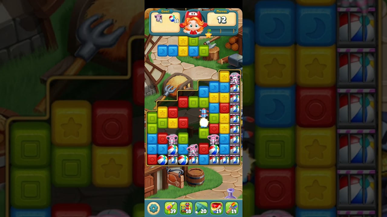 toy blast android gameplay unique game level 888 no boosters skillgaming #shorts