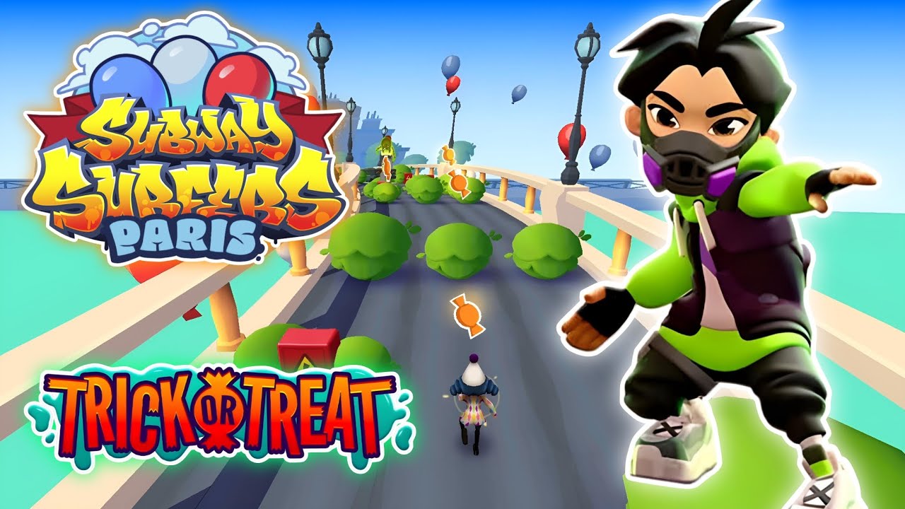 SUBWAY SURFERS TRICK OR TREAT 🍬🍭SUBWAY SURFERS TRICK OR TREAT IN PARIS 2024🏅 SUMMER GAMES 🇫🇷🗼