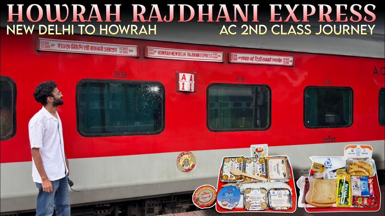HOWRAH RAJDHANI EXPRESS IN 2nd AC CLASS JOURNEY * Kya kampuriyo ne kiya humpe janlewa humla 🤐🤣 *