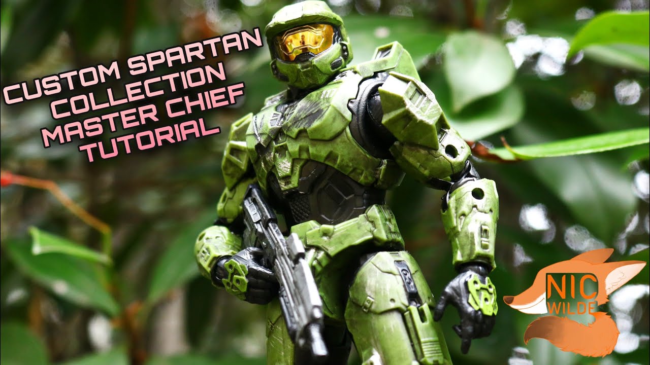 Custom Halo Spartan Collection Master Chief Action figure tutorial