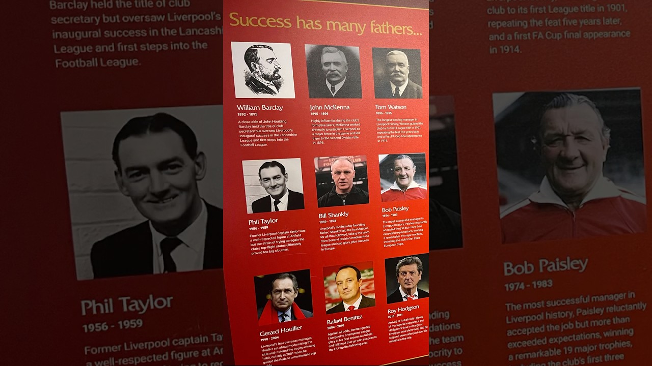 Liverpool FC Managers 🔴⚽ From Legends of the Past to Today!
