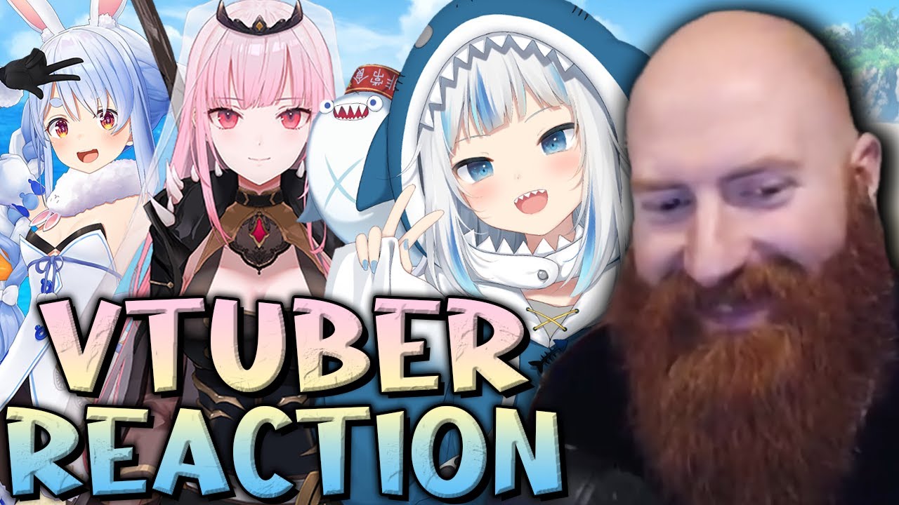 Xeno Reacts to Gura, Pekora, Hololive and More! | Bald Man Reacts to VTubers