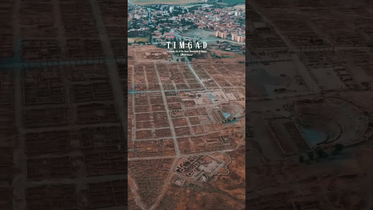 Timgad e le sue rovine sono una testimonianza fantastica dell'ingegneria romana.