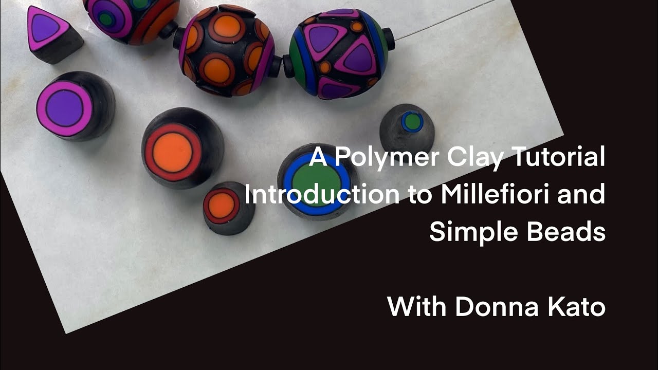 A Polymer Clay Basics Tutorial: Polymer Clay for Beginners - A Simple Caned Bead