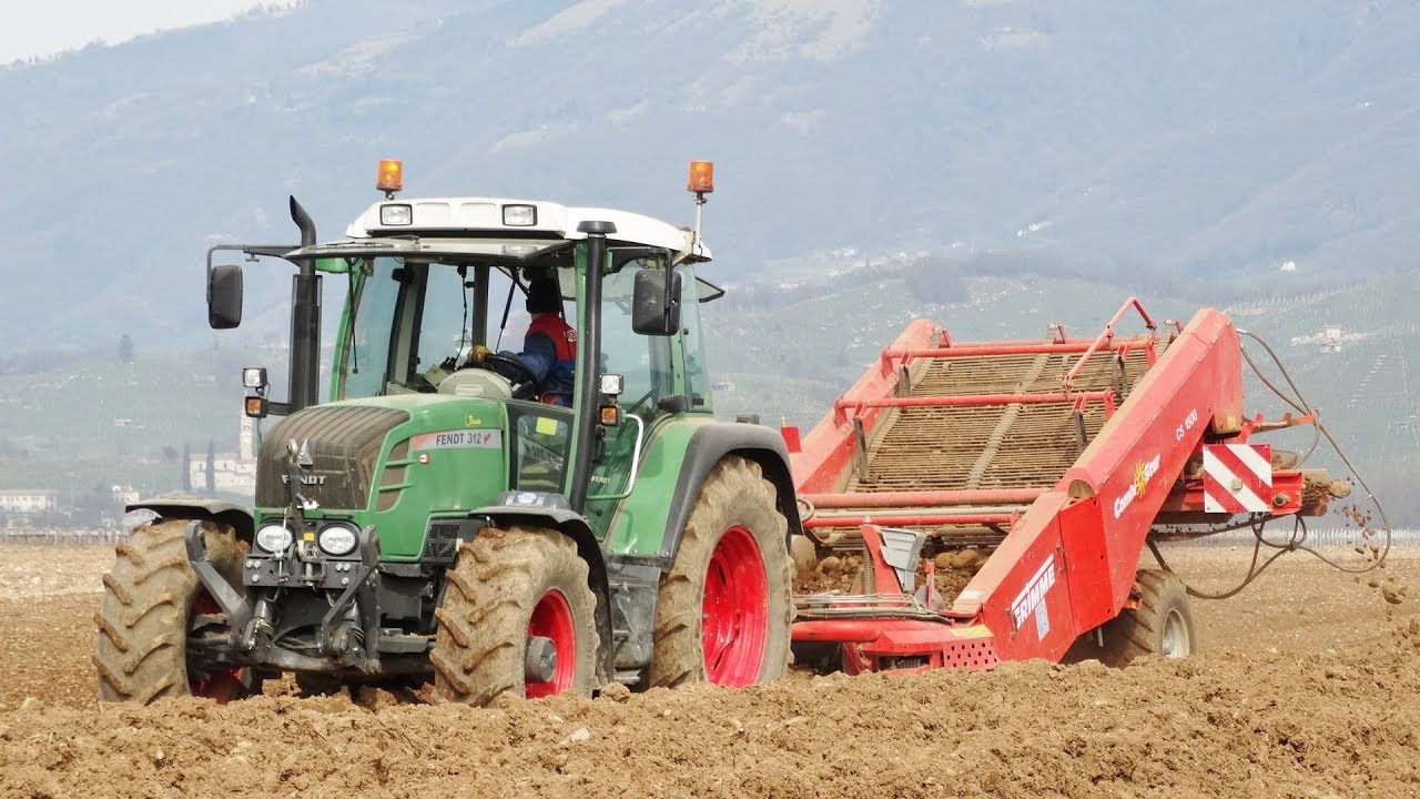 Potatoes Soil Preparation | Fendt 312 + Grimme CombiStar 1500 / Steyr 120 CVT