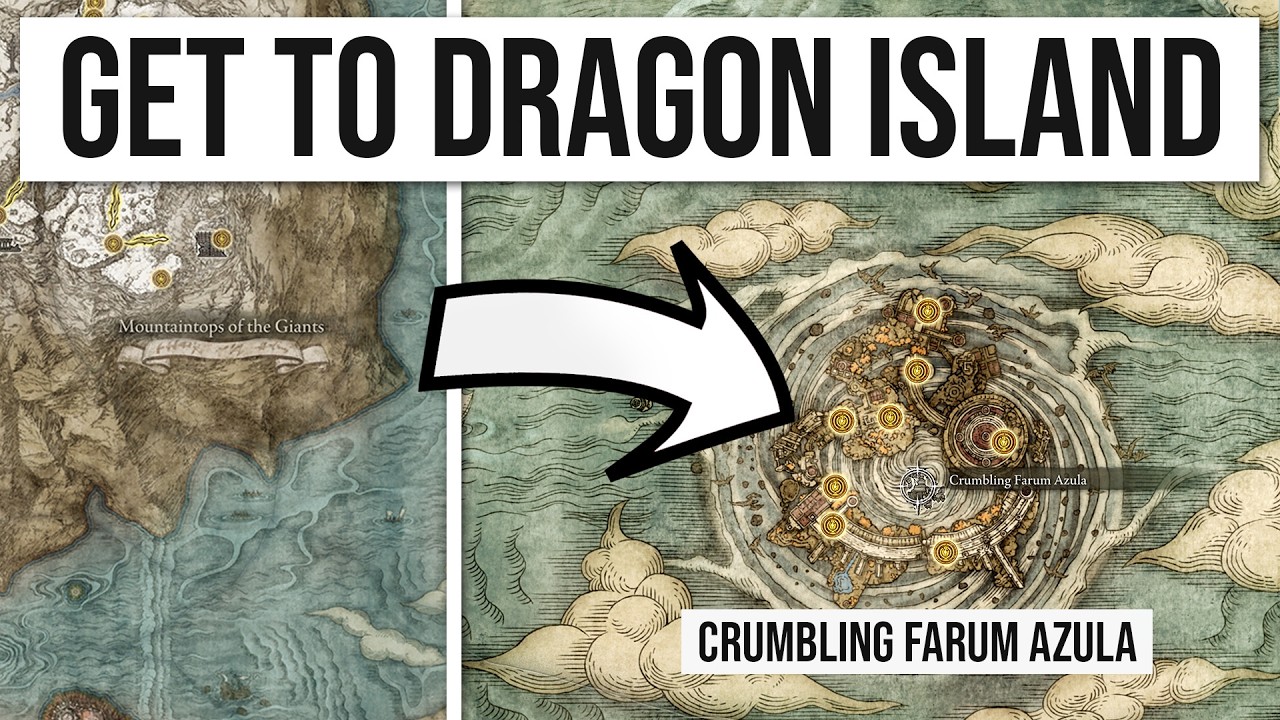 Elden Ring - How to Get to Dragon Island (Crumbling Farum Azula)