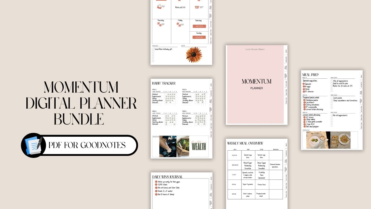 ✨ Introducing the Momentum Planner Bundle | All-in-One Digital Planning for iPad (GoodNotes/Noteful)
