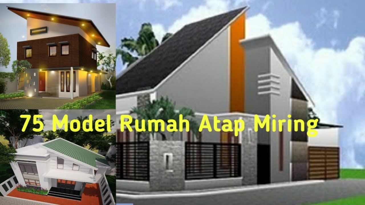 75 Model Rumah Atap miring