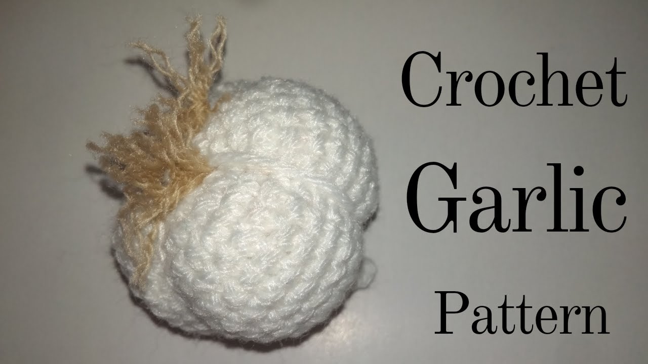 How to Crochet Garlic with Pattern/Indu's Creation/Crochet amigurumi vegetable/Amigurumi Garlic