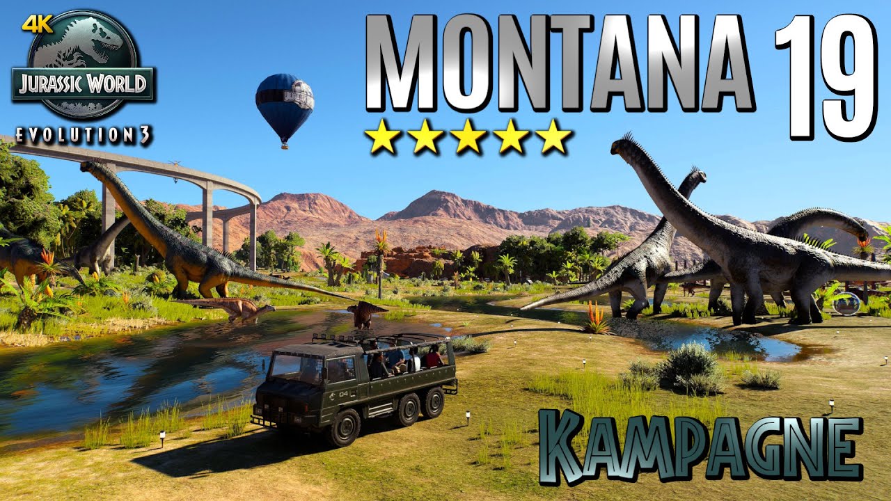 Jurassic World Evolution 3: Kampagne [19] • Ödland, Montana • Besichtigung des 5-Sterne-Parks