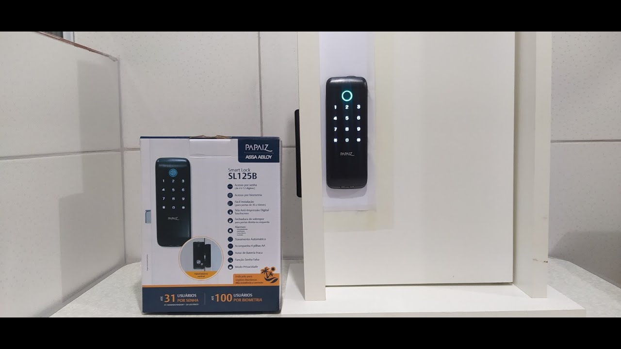 Nova Fechadura Biométrica SL 125 B - PAPAIZ - ASSA ABLOY - Vai tranquilo vai de Papaiz