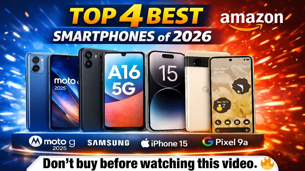 Топ-4 самых продаваемых смартфонов на Amazon в 2026 году 🔥 от ведущих мировых брендов