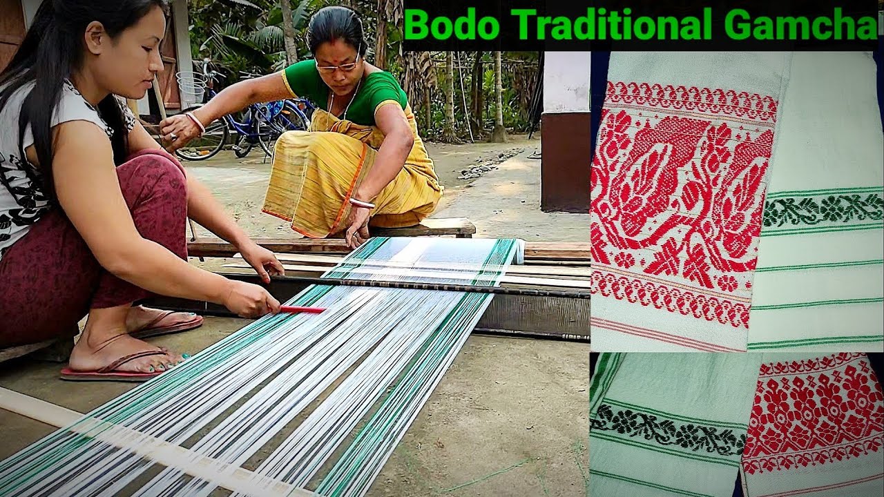 How to weaving Bodo Traditional Fali (Gamcha) || North East Assam ||MANIMUNI WITH CHICKEN RECIPE||