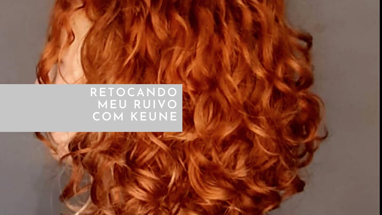 Retocando meu ruivo com Keune 7.44 e 8.34