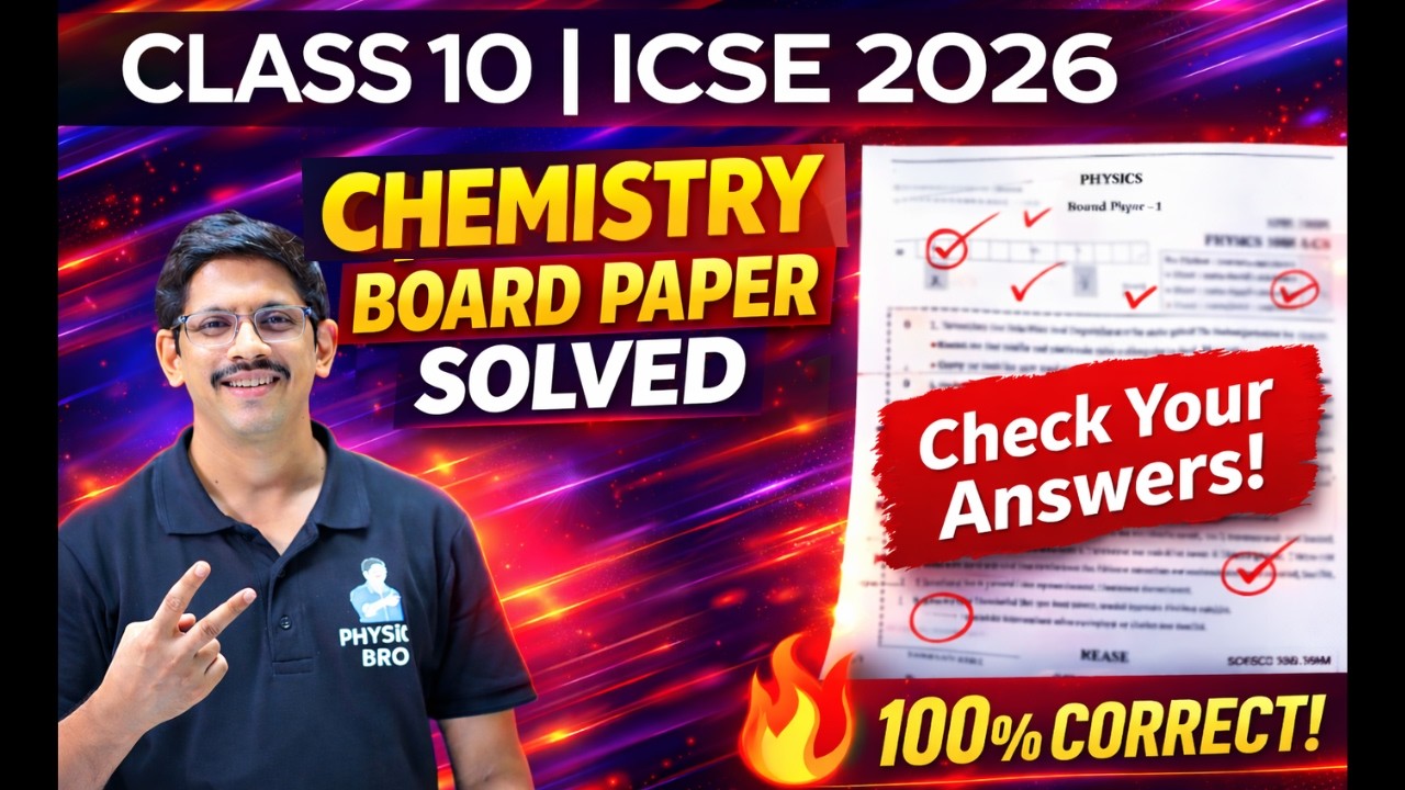 10 ICSE Chemistry 2026 Board Paper SOLVED 🔥 | Full Answer Key