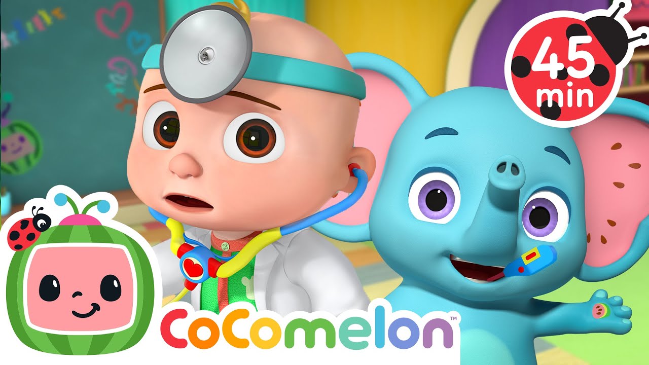 Dr JJ and the Sick Elephant 🤒| CoComelon Animal Time | Animals for Kids