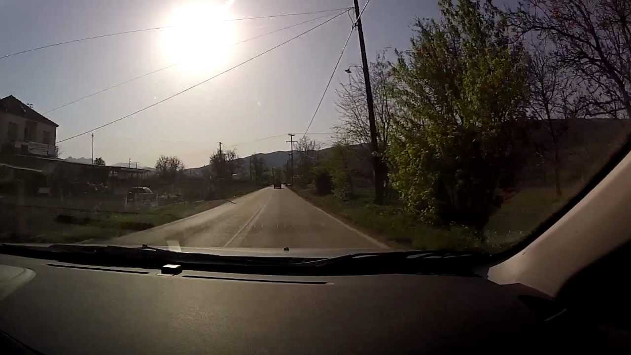 Driving on Kato Kleitoria - Kalavryta road (mountain road driving, Greece) - onboard camera