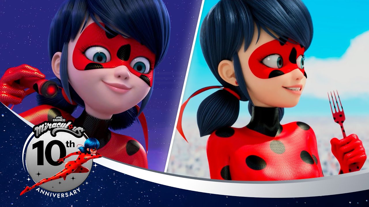 MIRACULOUS | 🔝 AMULETO ENCANTADO 🐞 | Los 10 mejores momentos | 10.º aniversario 💫