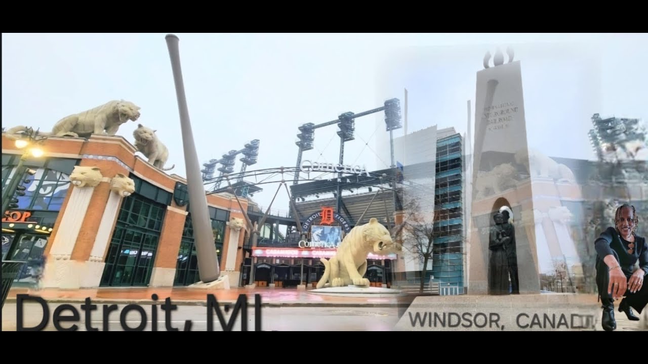 Where are we TripN to | Exploring downtown Detroit on the People Mover | Windsor Canada