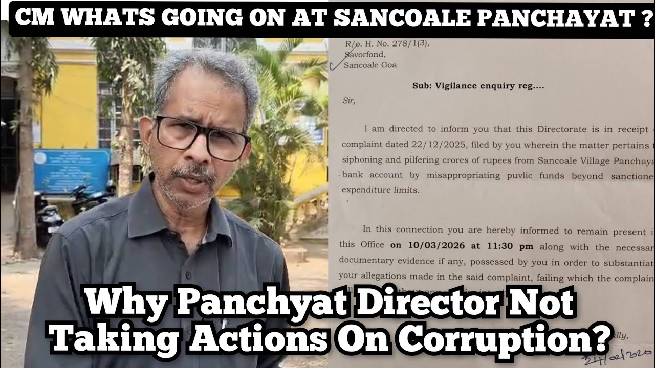 CM WHATS GOING ON ? SANCOALE PANCHAYAT BUDGET OF CORRUPTION BY NARAYAN NAIK 