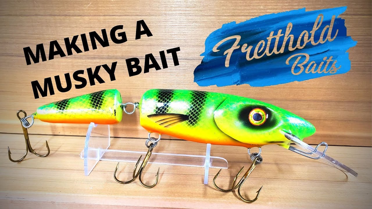 Making a jointed through-wire musky lure