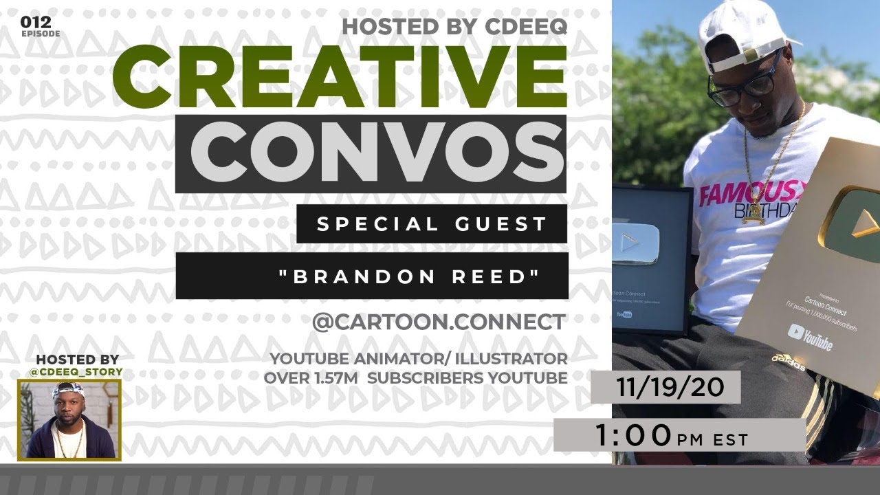 Creative Convos With Brandon Reed, (cartoon connect )