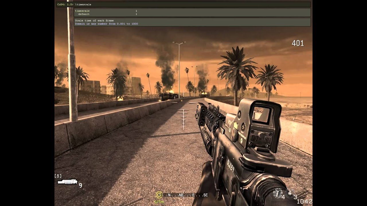 COD4 Single player Off map shock and awe