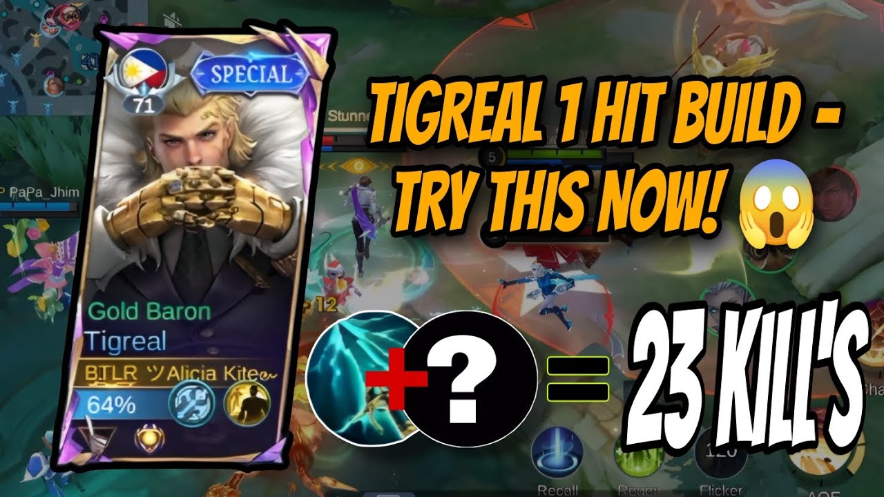 TIGREAL 1 HIT BUILD – TRY THIS NOW!😱 | KITE GAMING MLBB | #Tigreal1HitBuild #MLBB #KITEGAMINGMLBB