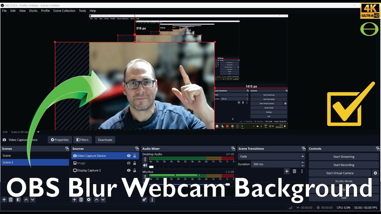 How to Blur Your Webcam Background in OBS Using Nvidia Broadcast for OBS Recording