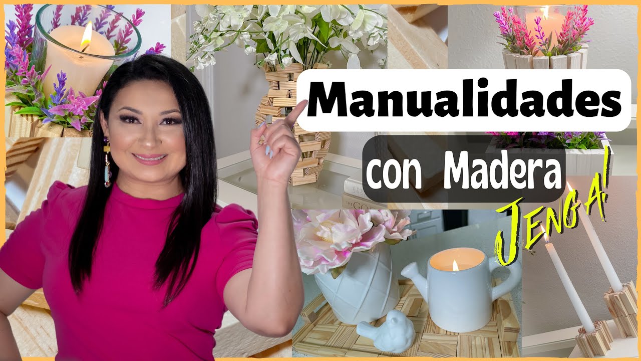 MANUALIDADES f&aacute;ciles con MADERA / Decoraci&oacute;n 2023
