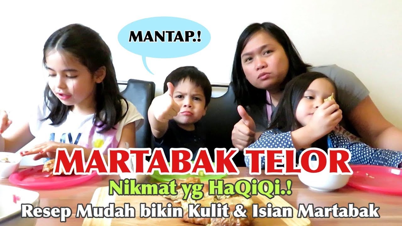KALAP MAKAN MARTABAK TELOR || RESEP MUDAH ALA MAMAK😉👍