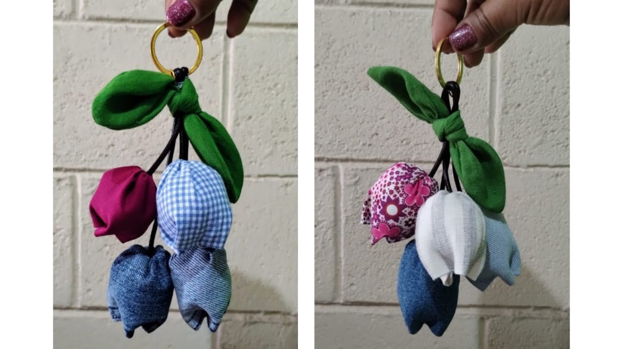 Y seguimos haciendo cositas para venta/ Llaveros de tela /Costura creativa