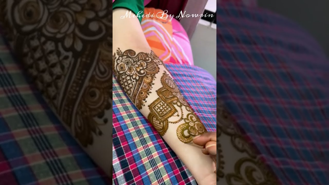Floral Arabic Themed Henna Design Step By Step