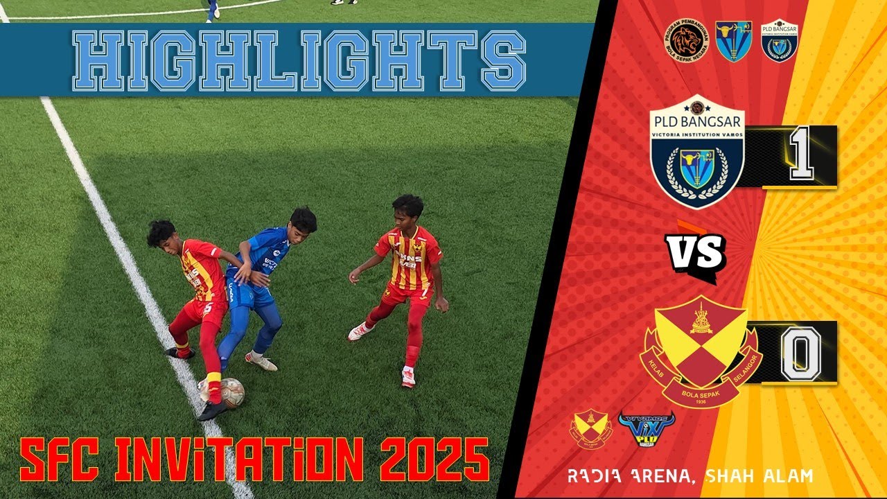 Highlights: PLD Bangsar U14 (1) VS (0) SFC Giant U13, SFC Invitation 2025, Pandamaran Arena, Klang