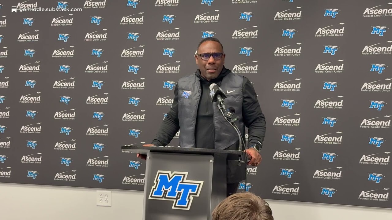 MTSU Football Postgame Press Conference: HC Derek Mason