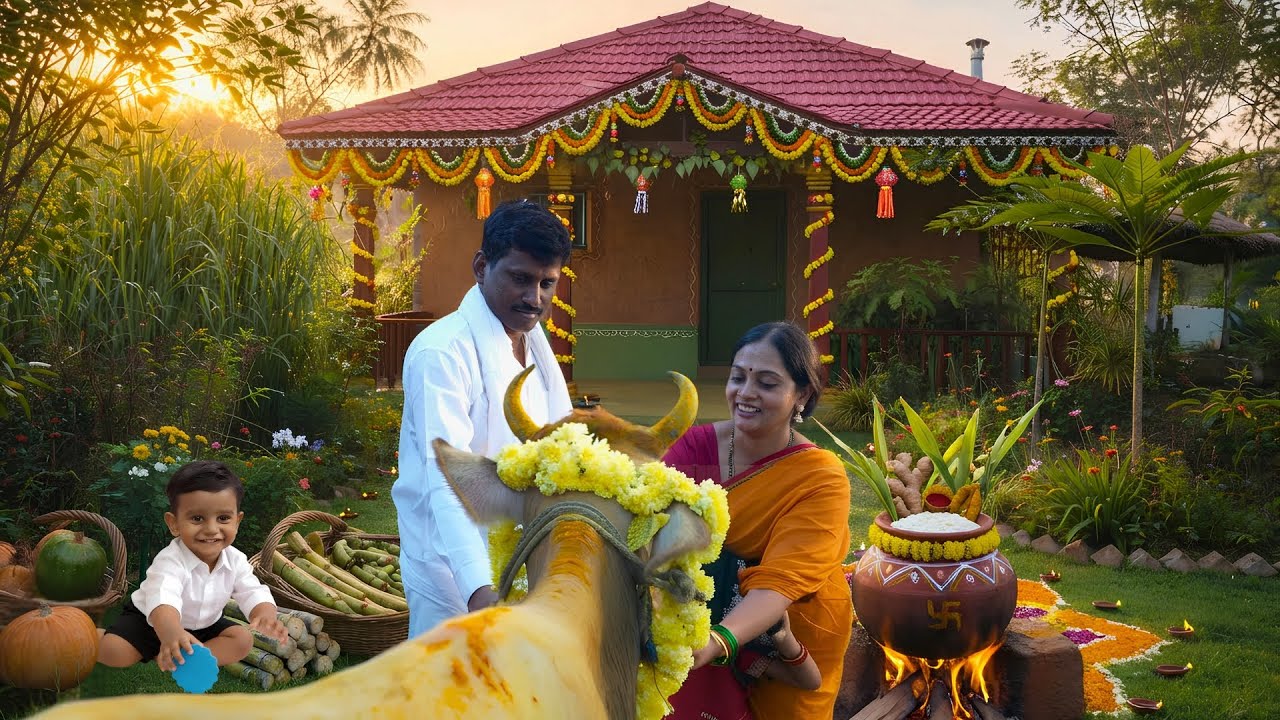 🌾The Suggi Festival In My Village Home | Pongal, Kites & Campfire #harvest #festival #villagelife